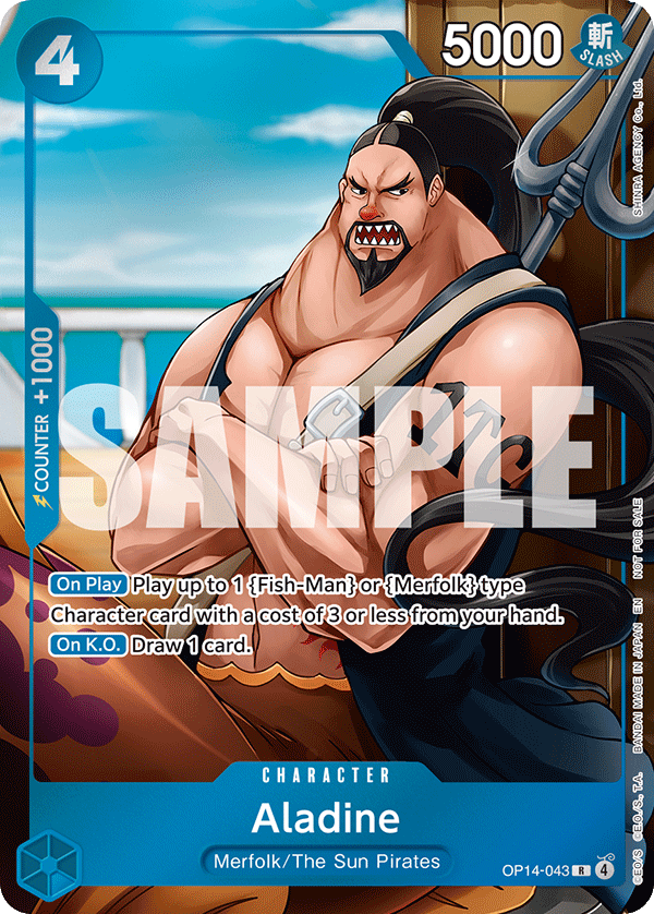 Aladine - onepiece TCG Card
