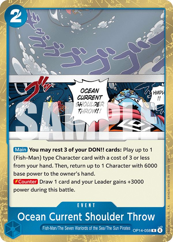 Ocean Current Shoulder Throw - onepiece TCG Card