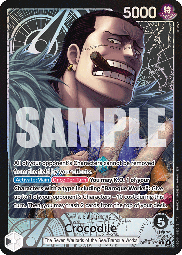 Crocodile - onepiece TCG Card