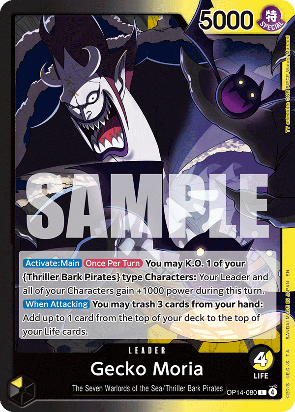 Gecko Moria - onepiece TCG Card