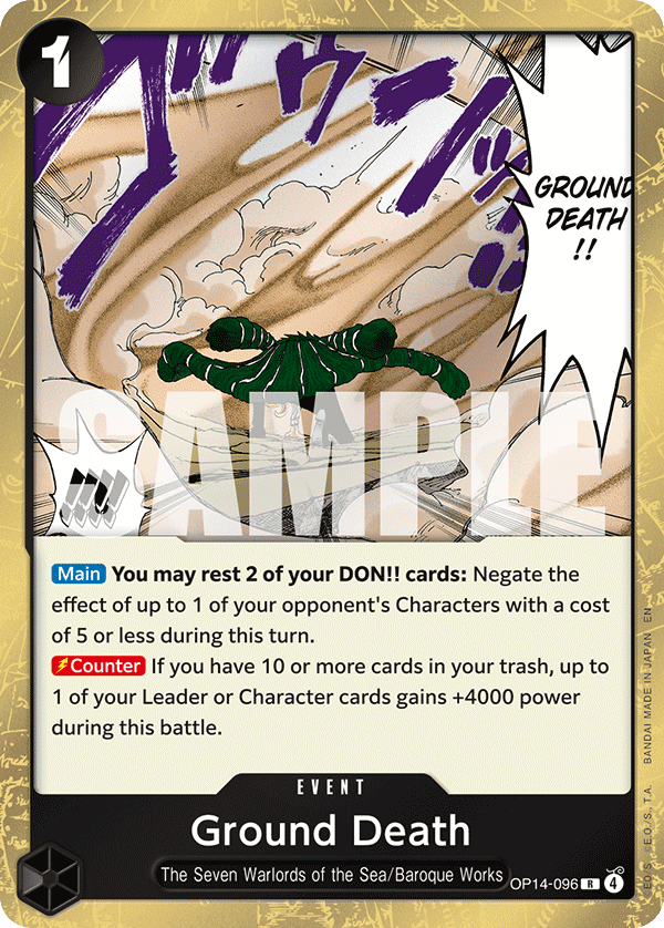 Ground Death - onepiece TCG Card