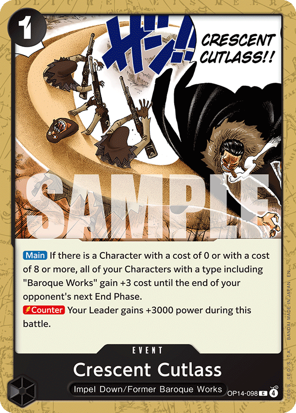 Crescent Cutlass - onepiece TCG Card