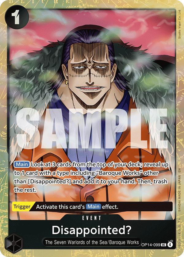 Disappointed? - onepiece TCG Card