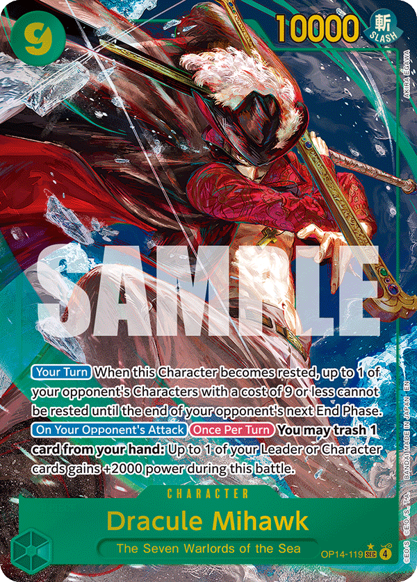 Dracule Mihawk - onepiece TCG Card