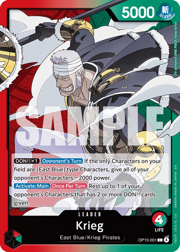 Krieg - onepiece TCG Card