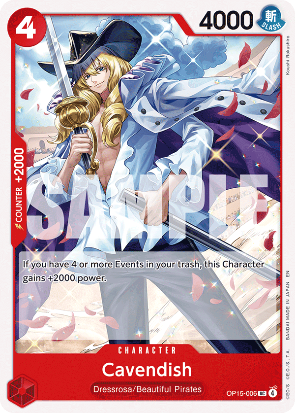 Cavendish - onepiece TCG Card