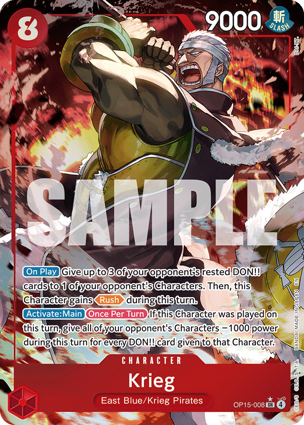 Krieg - onepiece TCG Card