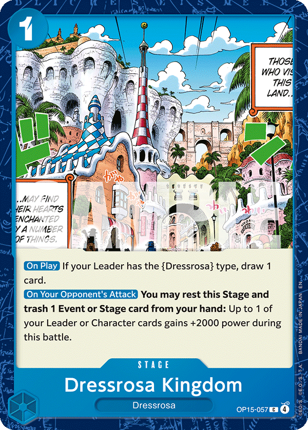 Dressrosa Kingdom - onepiece TCG Card