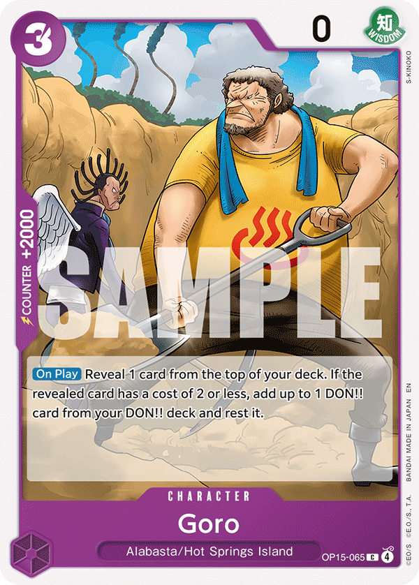 Goro - onepiece TCG Card