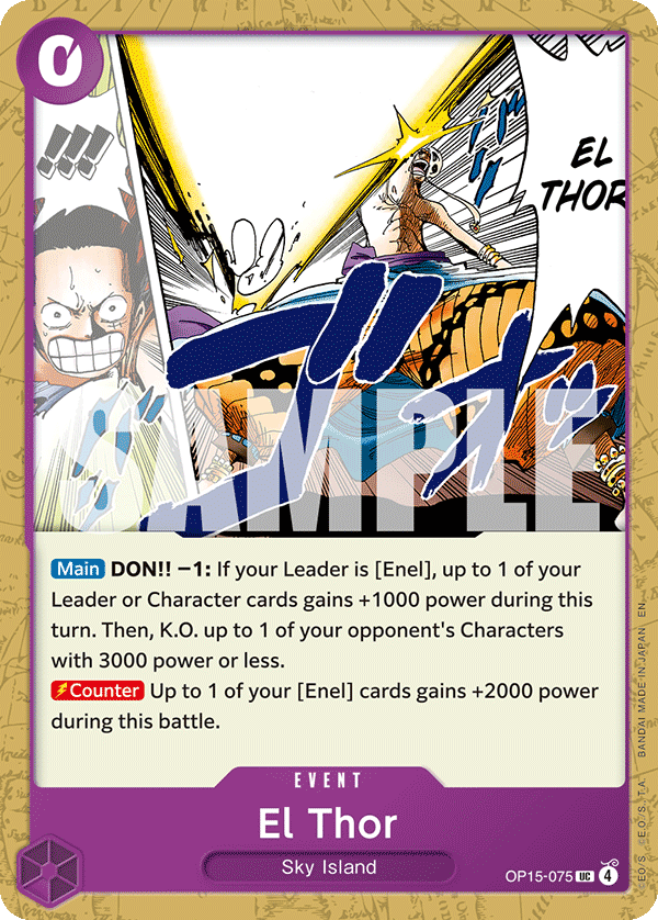 El Thor - onepiece TCG Card