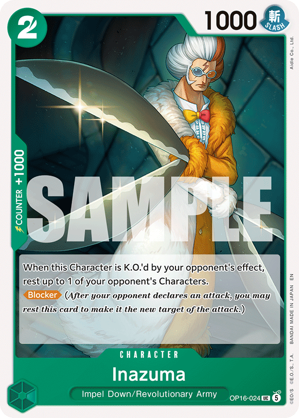 Inazuma - onepiece TCG Card