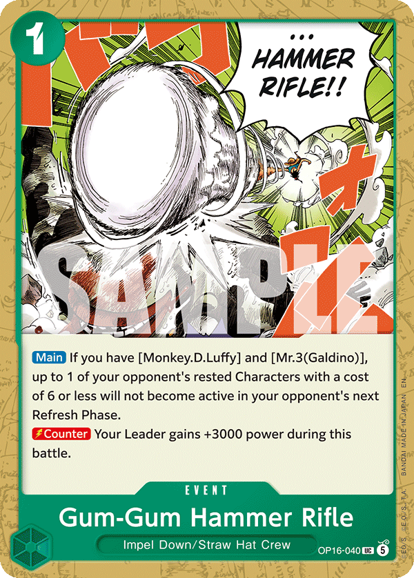 Gum-Gum Hammer Rifle - onepiece TCG Card