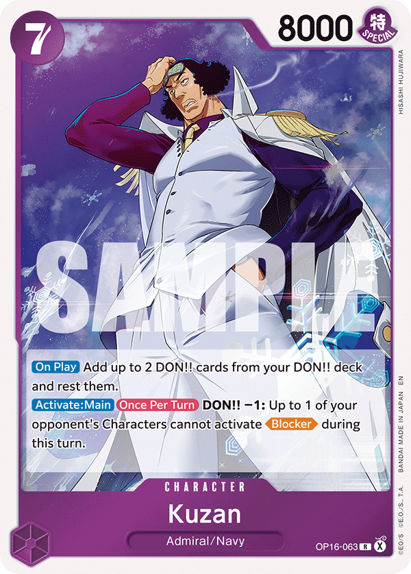 Kuzan - onepiece TCG Card