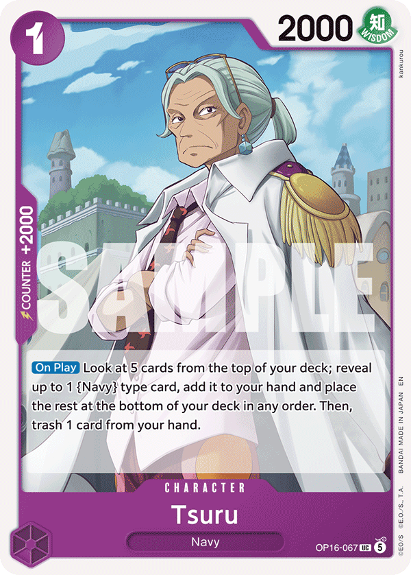 Tsuru - onepiece TCG Card