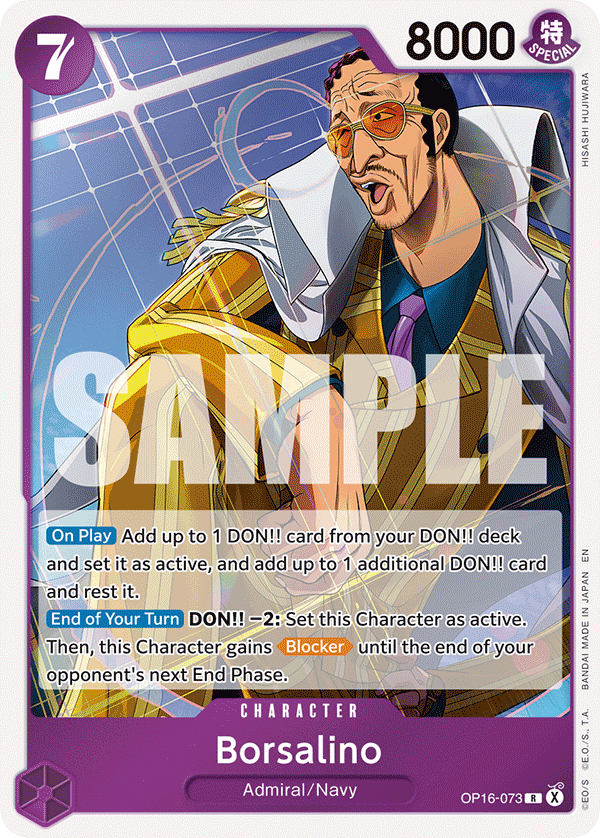 Borsalino - onepiece TCG Card