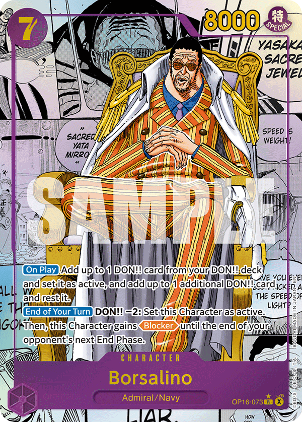 Borsalino - onepiece TCG Card