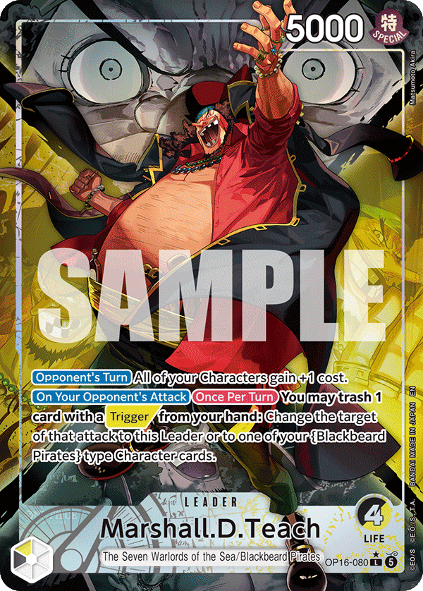 Marshall.D.Teach - onepiece TCG Card