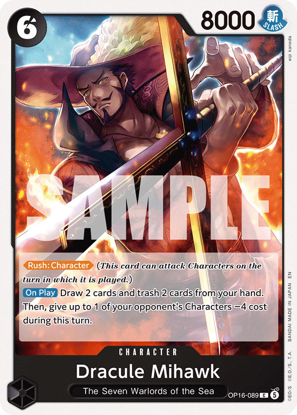 Dracule Mihawk - onepiece TCG Card