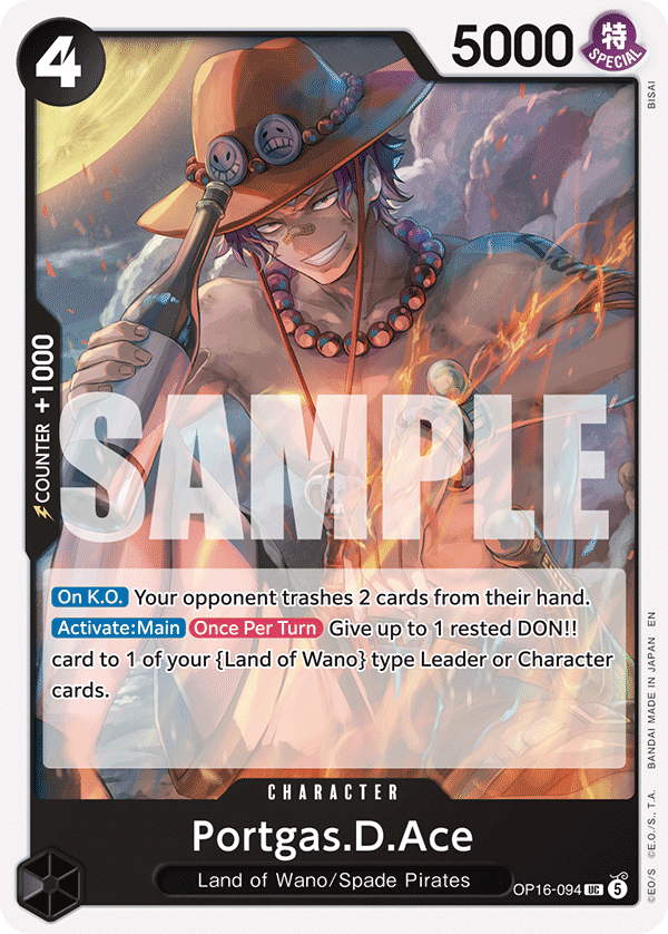Portgas.D.Ace - onepiece TCG Card