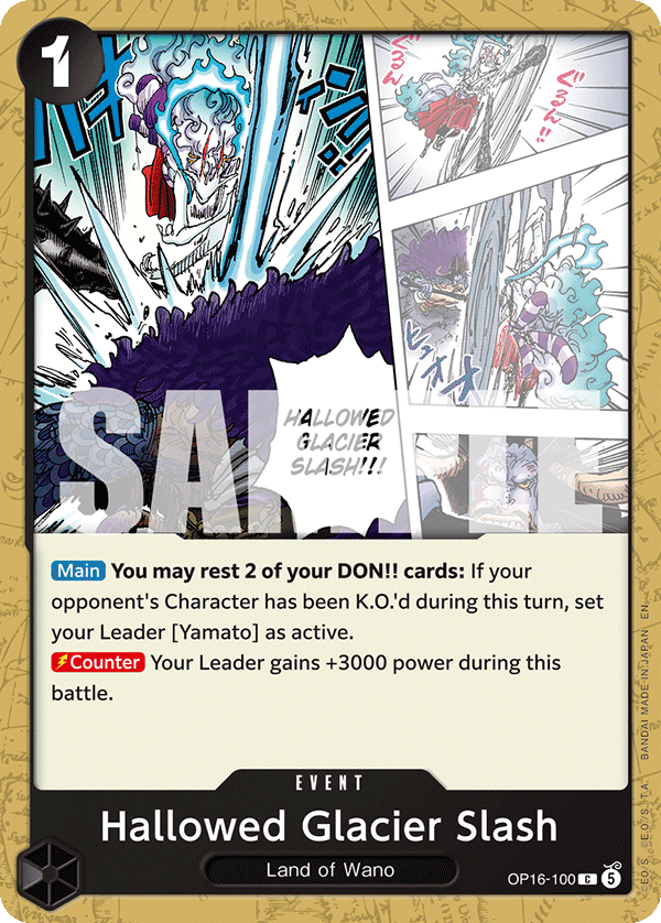 Hallowed Glacier Slash - onepiece TCG Card