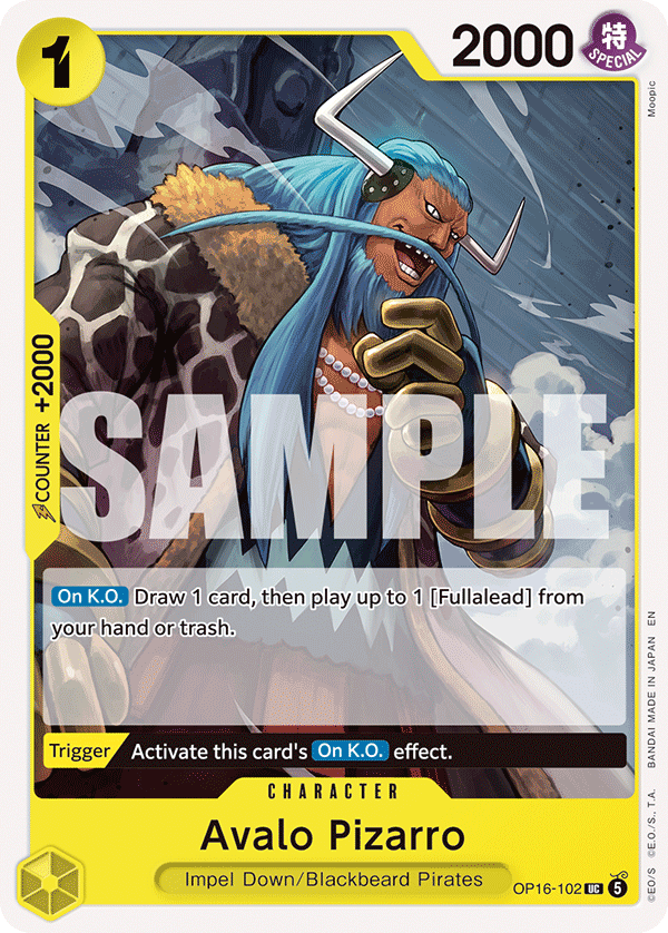 Avalo Pizarro - onepiece TCG Card