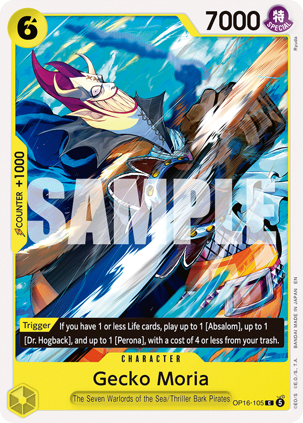 Gecko Moria - onepiece TCG Card