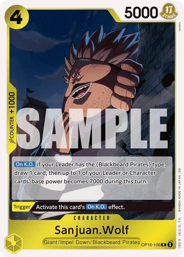 Sanjuan.Wolf - onepiece TCG Card