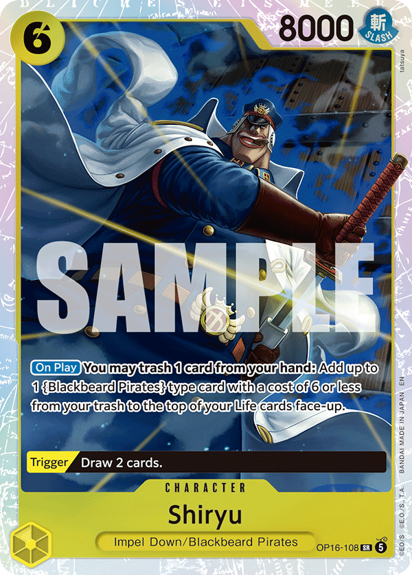 Shiryu - onepiece TCG Card