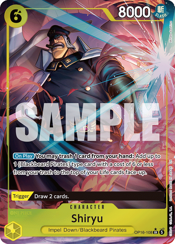 Shiryu - onepiece TCG Card