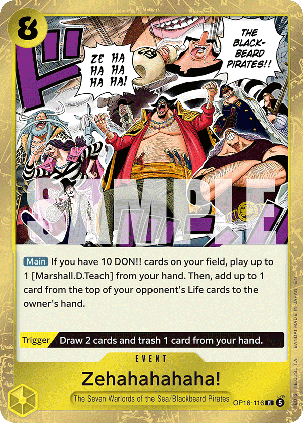Zehahahahaha! - onepiece TCG Card
