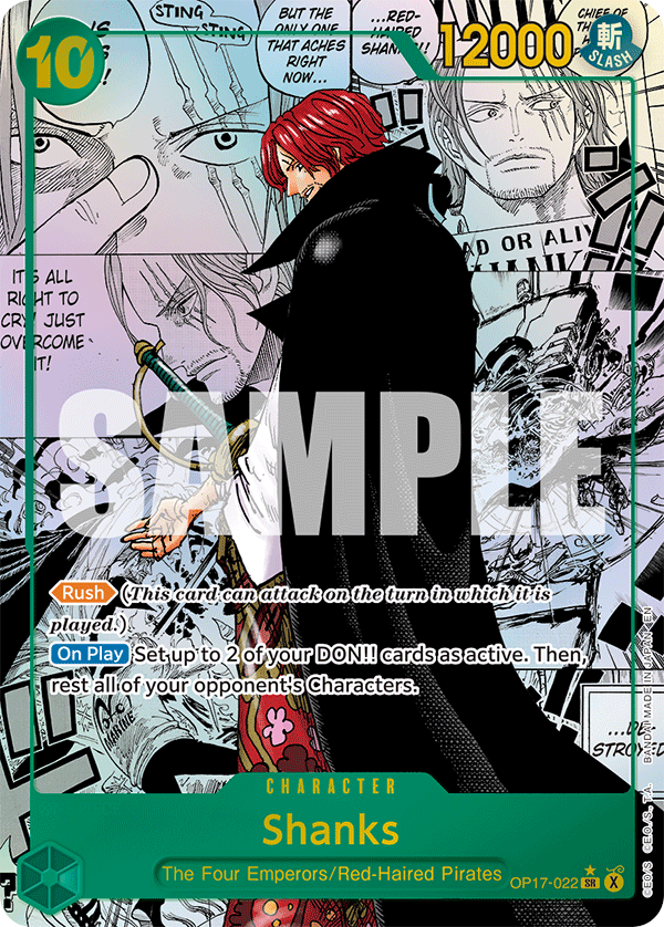 Shanks - onepiece TCG Card