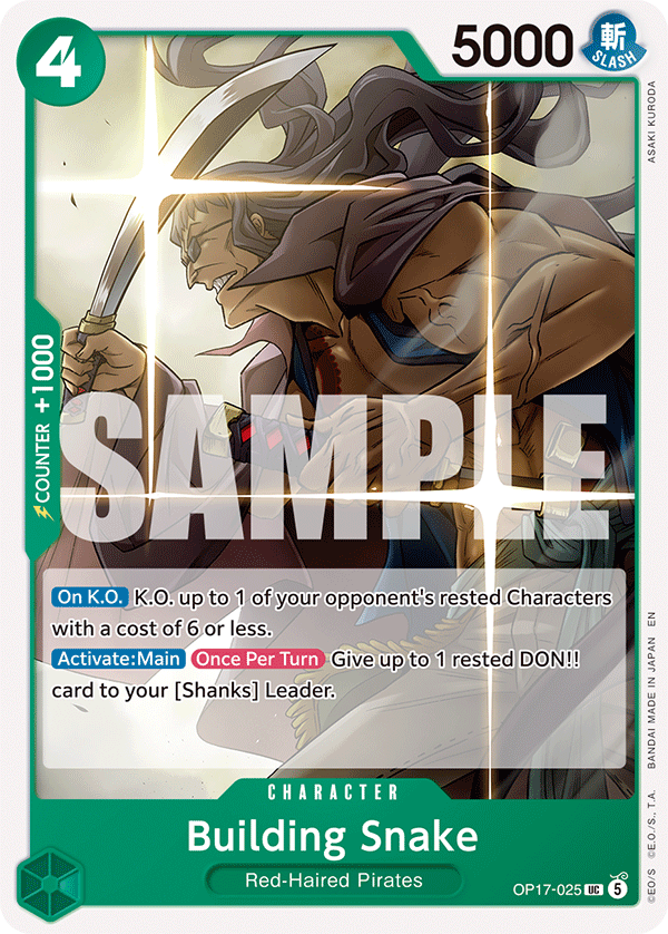 Building Snake - onepiece TCG Card