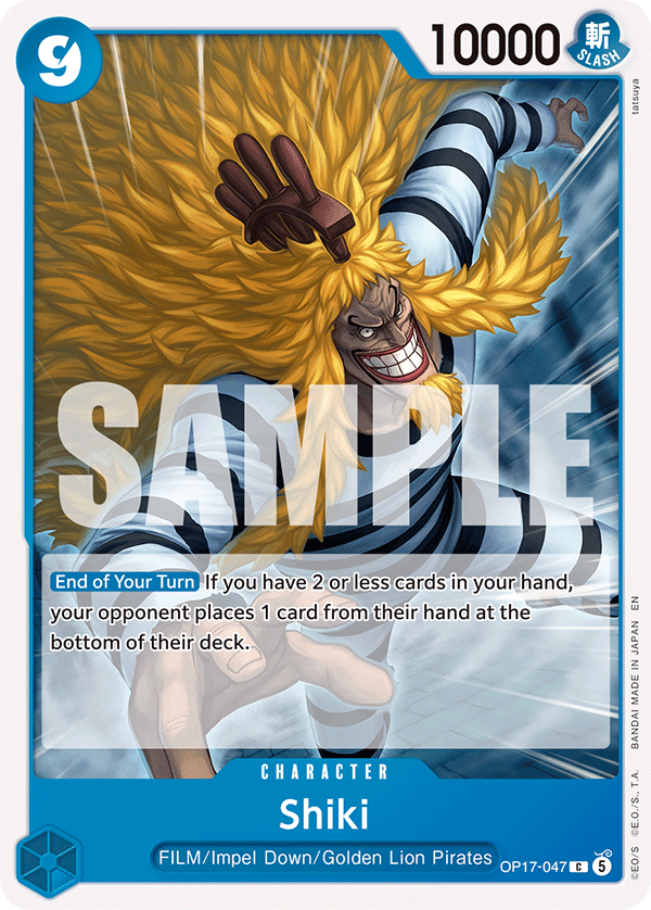 Shiki - onepiece TCG Card