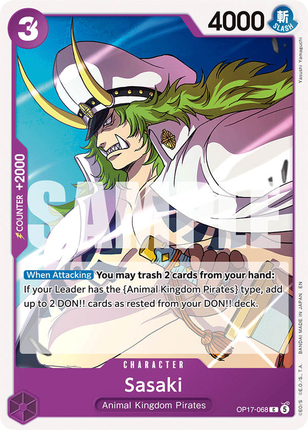 Sasaki - onepiece TCG Card