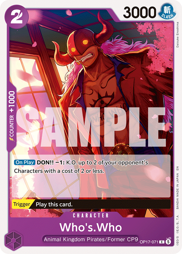 Who's.Who - onepiece TCG Card
