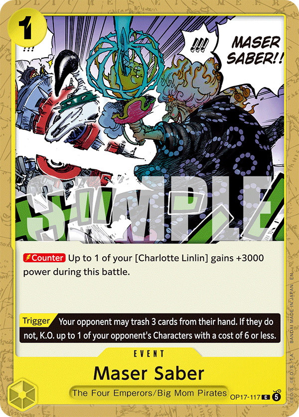 Maser Saber - onepiece TCG Card