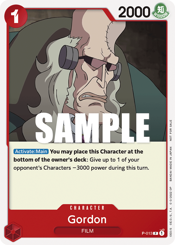 Gordon - onepiece TCG Card