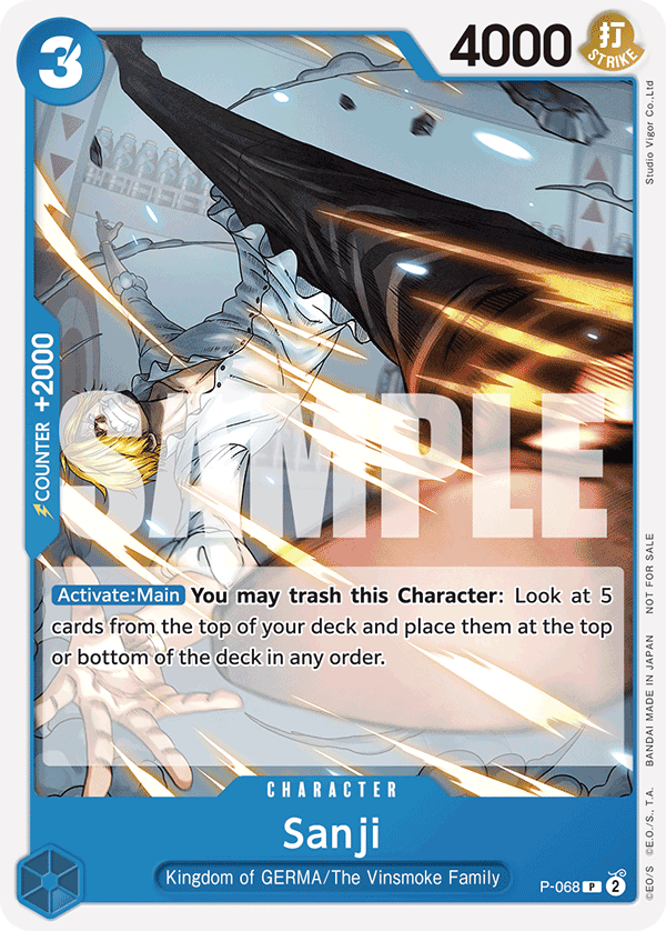 Sanji - onepiece TCG Card