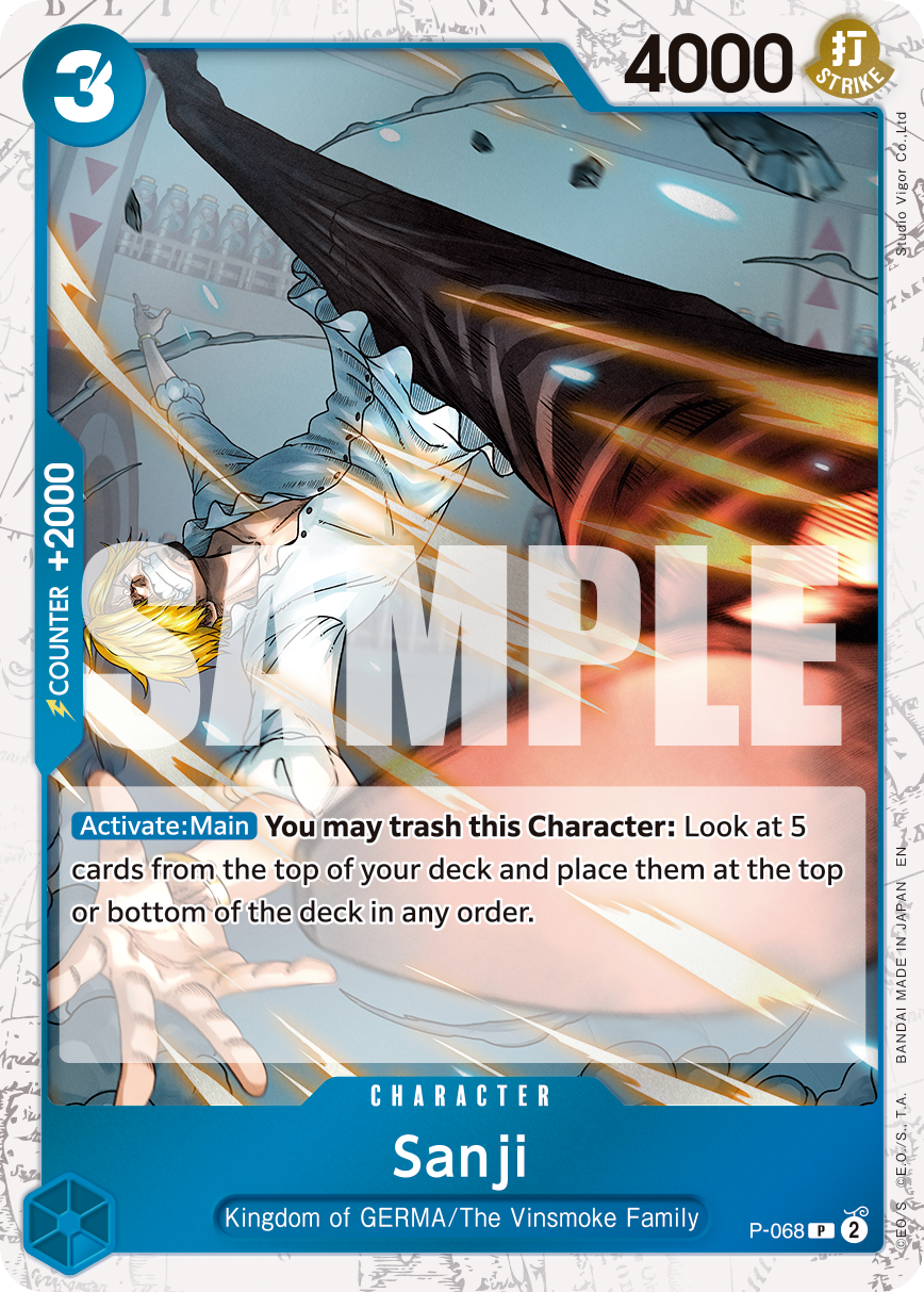 Sanji - onepiece TCG Card
