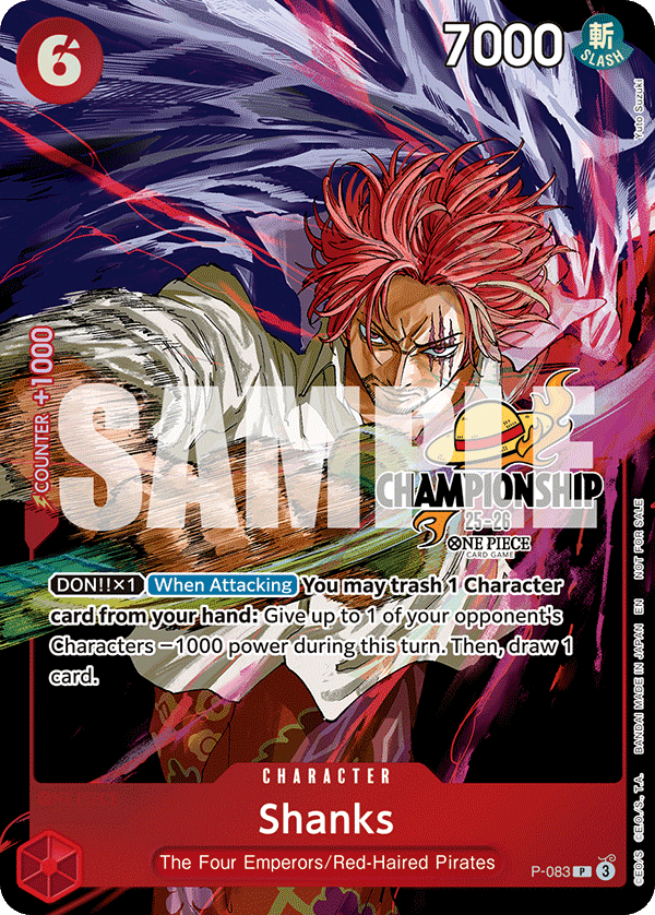Shanks - onepiece TCG Card