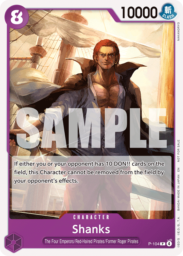Shanks - onepiece TCG Card