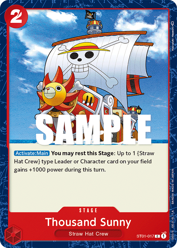 Thousand Sunny - onepiece TCG Card