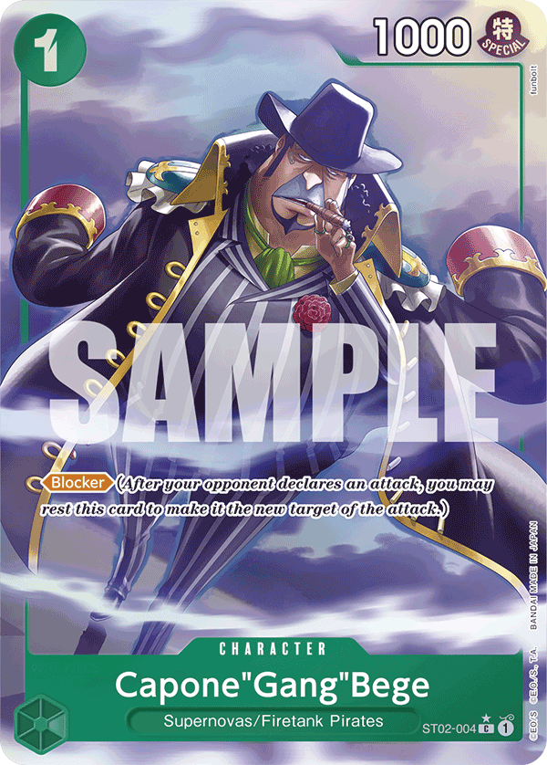 Capone"Gang"Bege - onepiece TCG Card