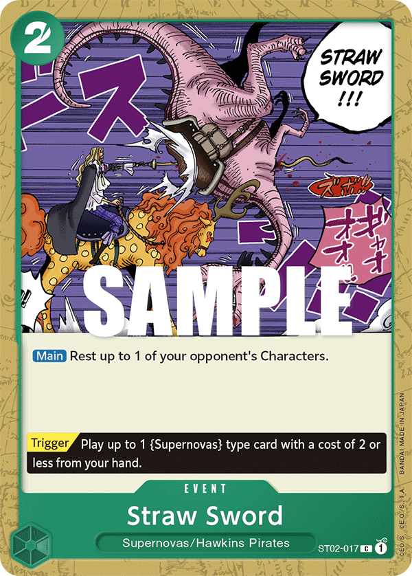 Straw Sword - onepiece TCG Card