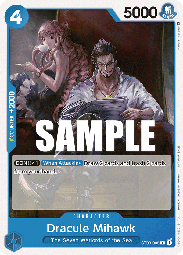 Dracule Mihawk - onepiece TCG Card