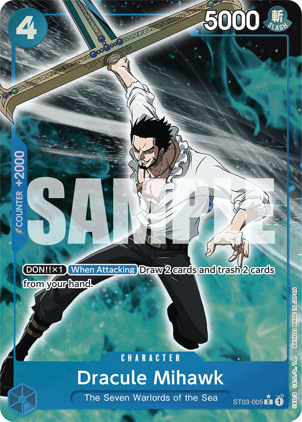 Dracule Mihawk - onepiece TCG Card