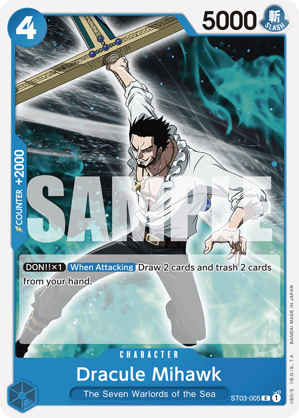 Dracule Mihawk - onepiece TCG Card
