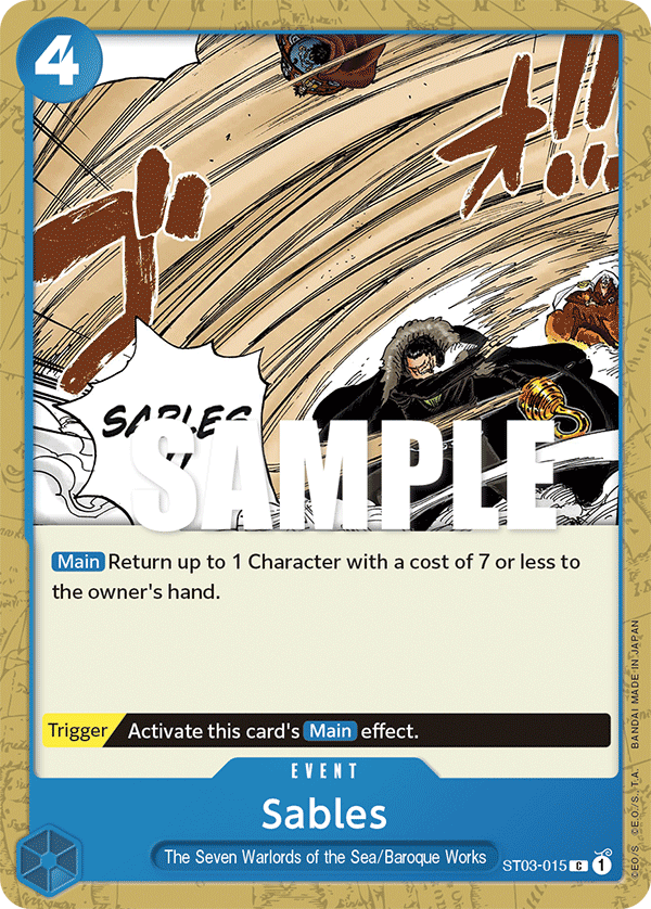 Sables - onepiece TCG Card
