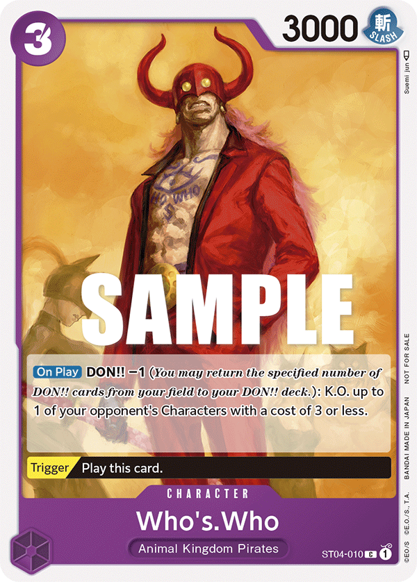 Who's.Who - onepiece TCG Card