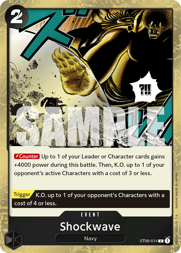Shockwave - onepiece TCG Card